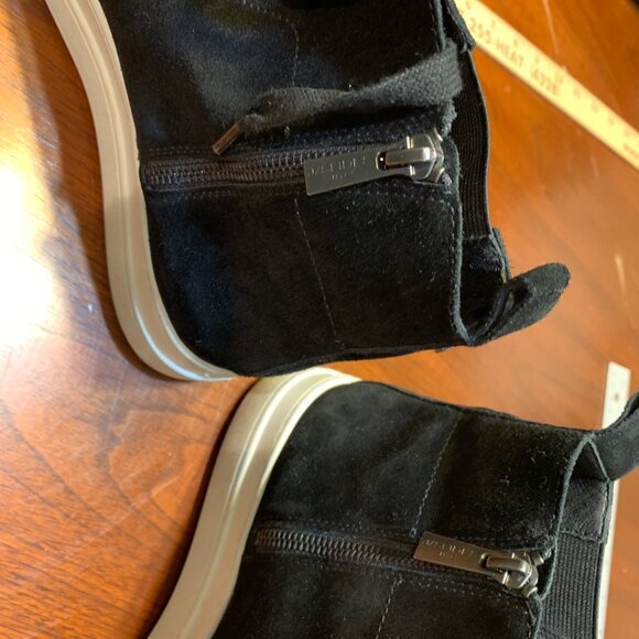 J/Slides Women's Sneaker Black White Norris Suede Leather Women’s Size 9.5M - Picture 9 of 9